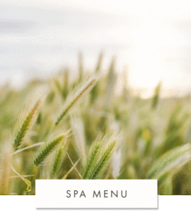 spa menu - green grass